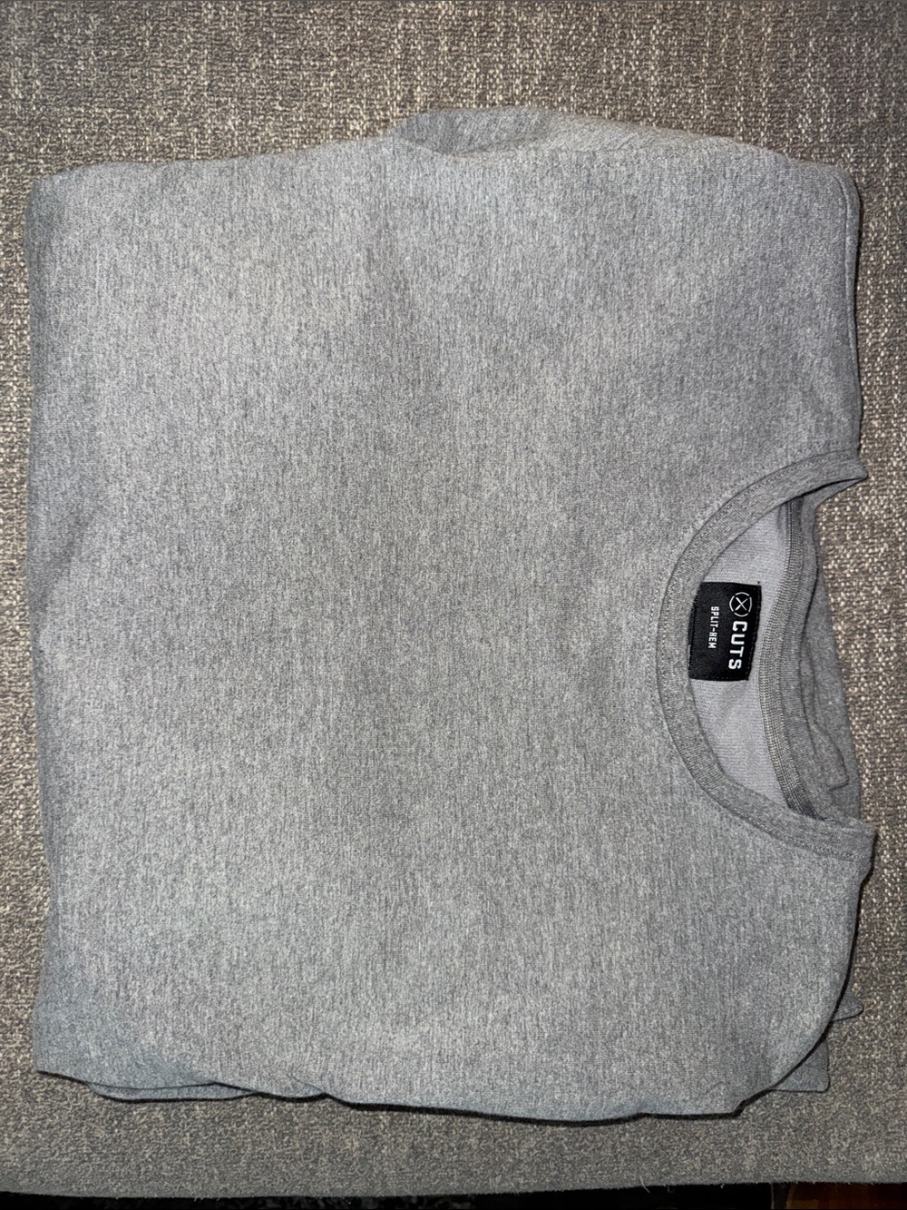 Cuts Gray Crewneck Sweater - Men's Classic Pullover